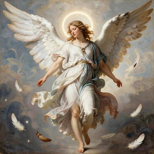 Majestic Male Angel Renaissance Art