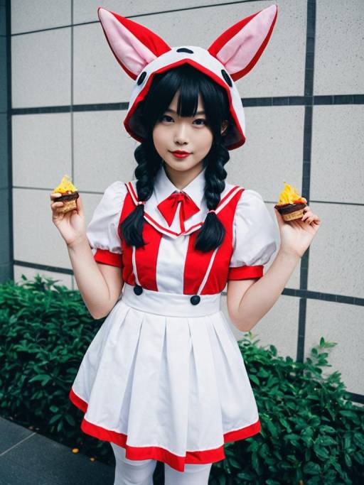 Cosplay Woman in Chuchu Panlunch Costume