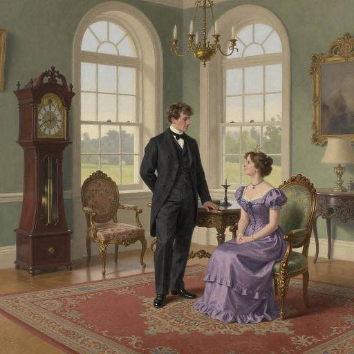 Victorian Drawing Room, Man and Woman