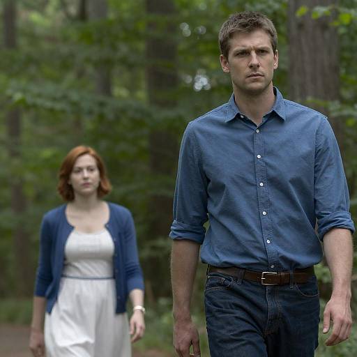 Forest Portrait: Man and Woman in Nature