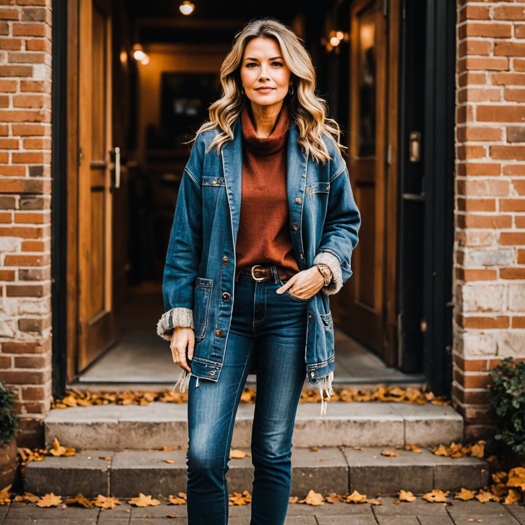 Cozy Autumn Style for Middle-Aged Women