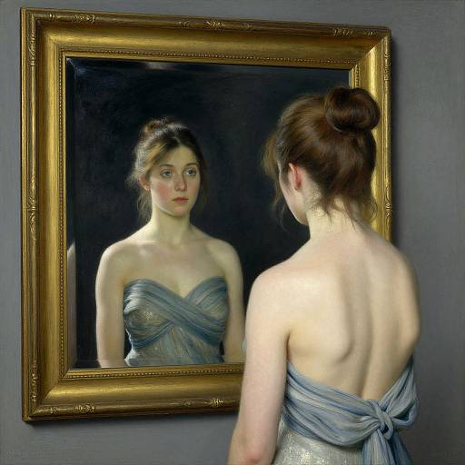 Woman at a Mirror by Theo van Rysselberghe