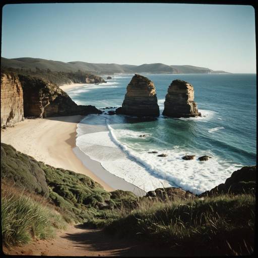 Tranquil Australian Coastal Rock Formations