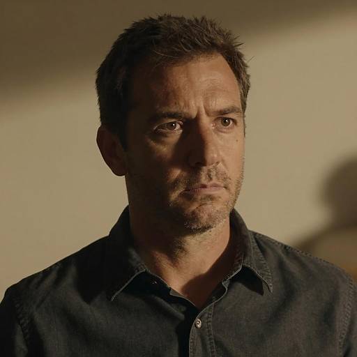 Moody Portrait of a Middle-Aged Man