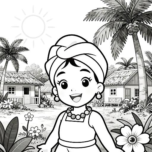Graphic Novel Jamaican Garden Girl