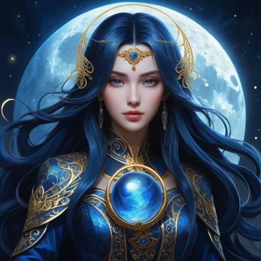 Ethereal Fantasy Anime Woman Portrait