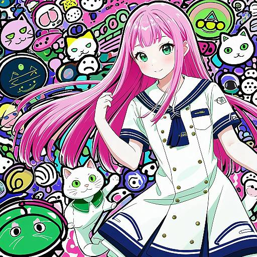 Illustration of Aria pokoteng, aria (manga) in the style of Hirasaka makoto