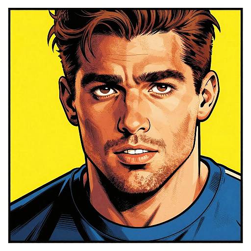 Chiseled Jaw Meme Comic Illustration