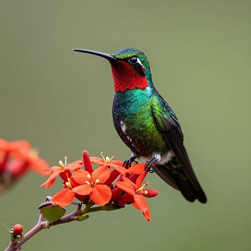 Male Hillstar Hummingbird on Chuquiraga Flower