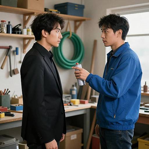 Workshop Standoff with Silver Canister