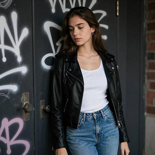 Urban Portrait of a Thoughtful Young Woman
