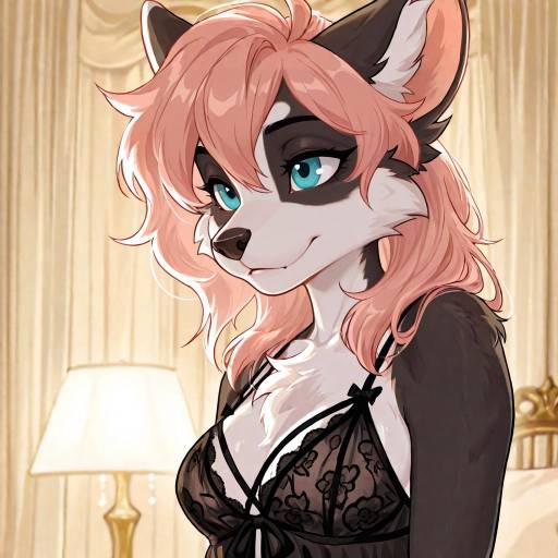 Elegant woman in lace dress sitting indoors