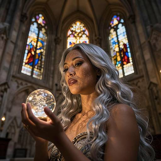 Ethereal Melanesian Woman at Dusk