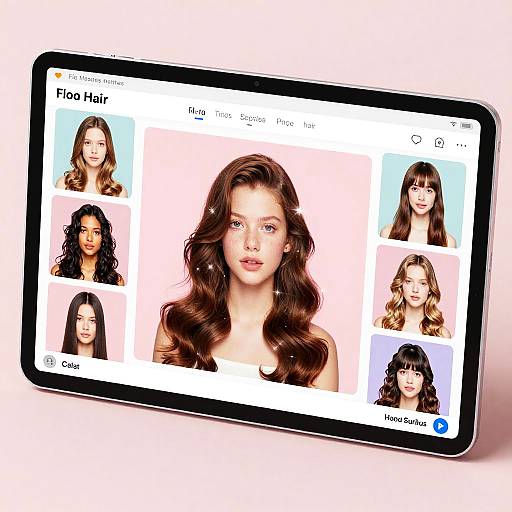 Digital Hair Styling Desktop Interface