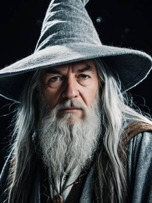 Photorealistic Wizard Portrait