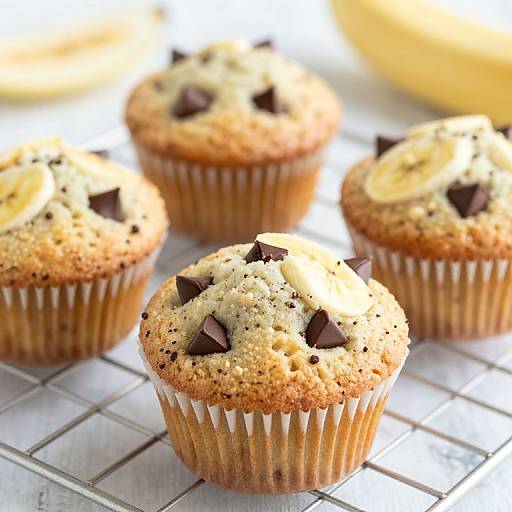 Healthy Skinny Banana Chocolate Chip Muffins
