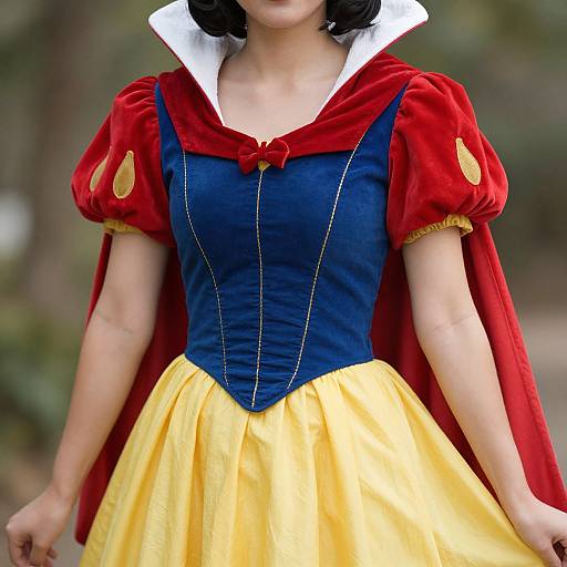 Tween Hipster Snow White Costume Close-Up