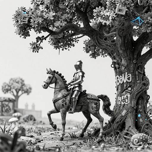 Gritty Stop-Motion Knight Sketch