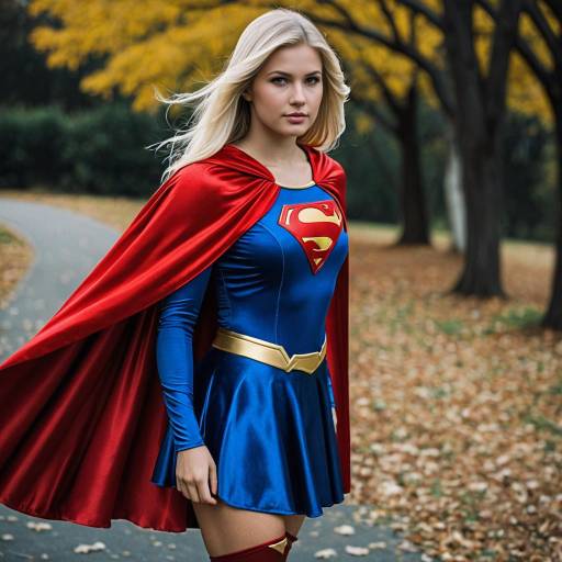 Supergirl Halloween Costume Portrait