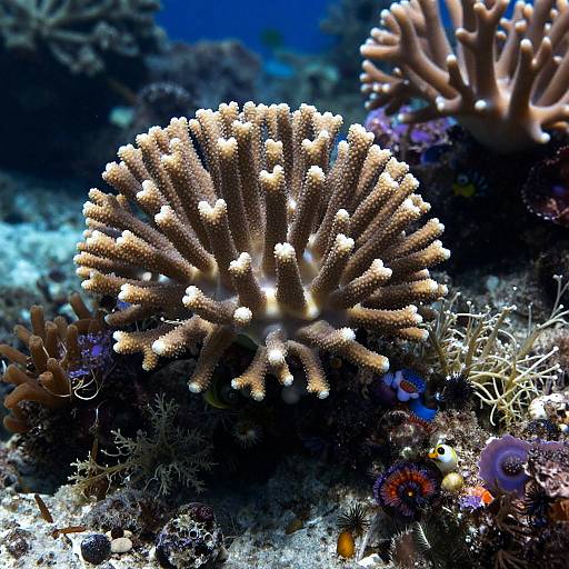 Glowing Coral Reef at Midday
