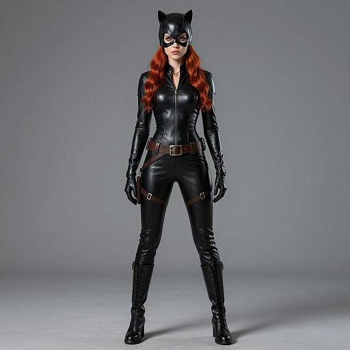 Realistic Catwoman Costume Portrait