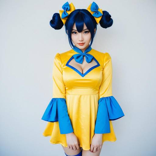 Sexy Lalah Sune Cosplay Yellow Dress