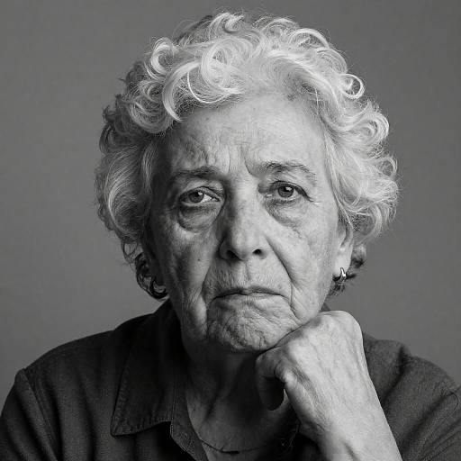 Emotive Portrait of an Elderly Woman