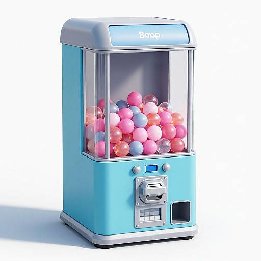 3D Bubble Gum Dispenser Model