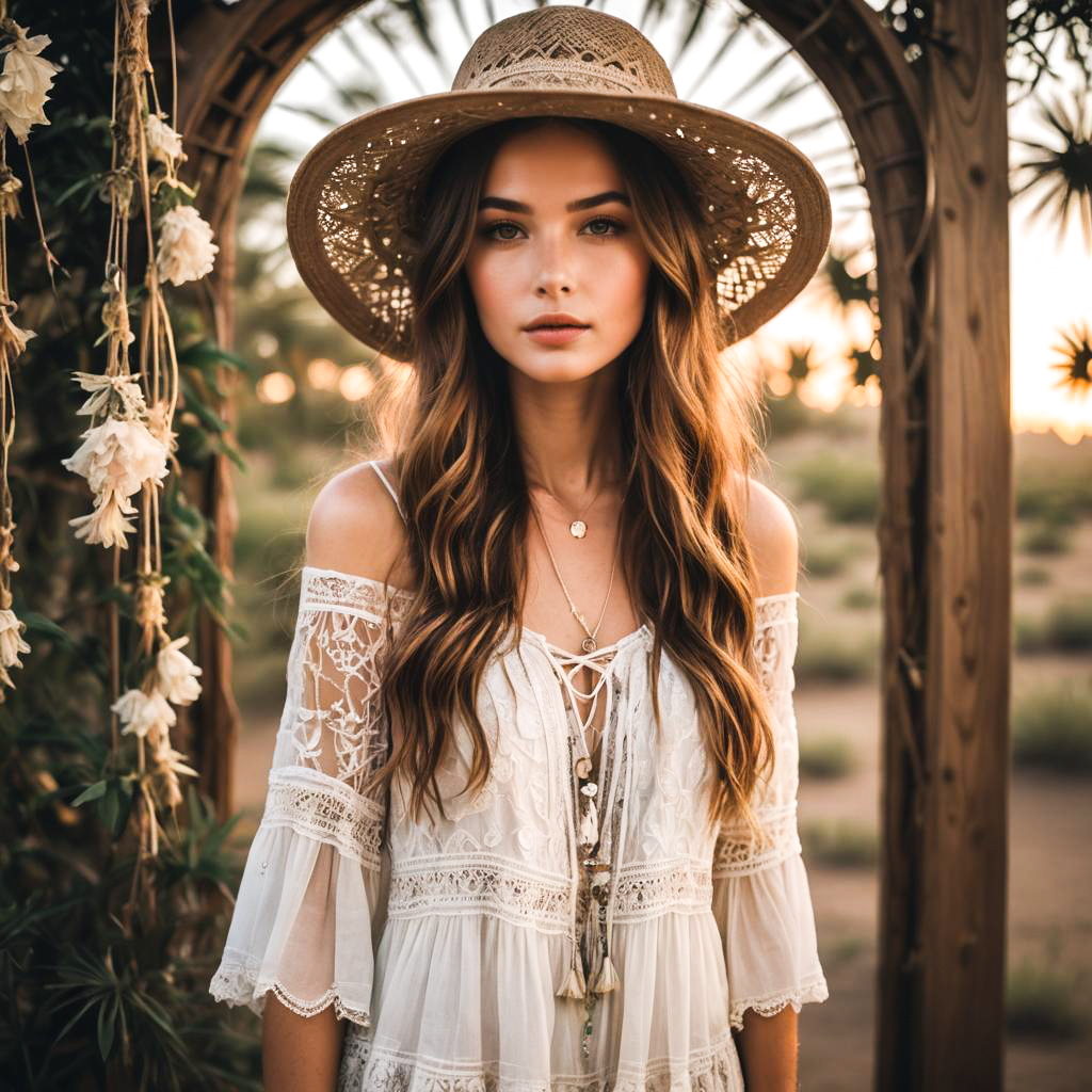 Bohemian Dream: Young Woman at Festival