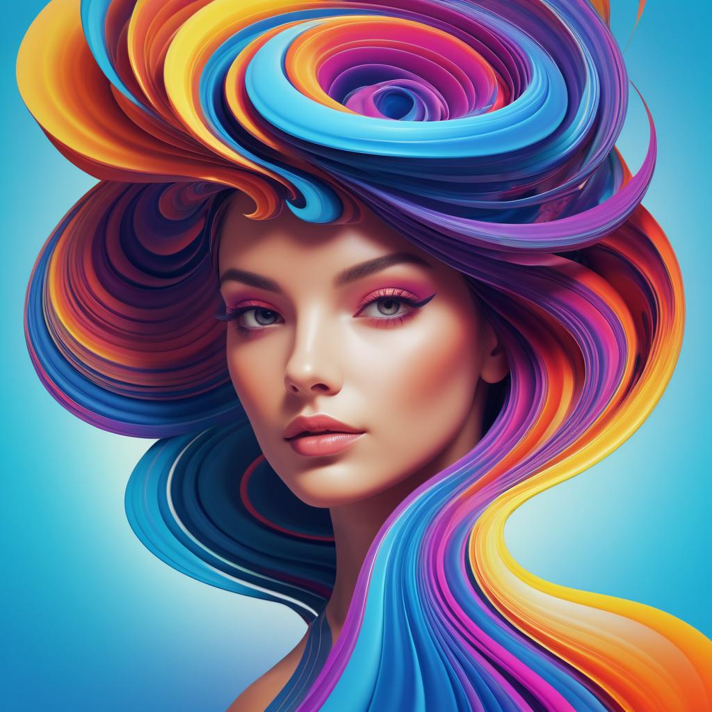 Vibrant 3D Portraits of Women