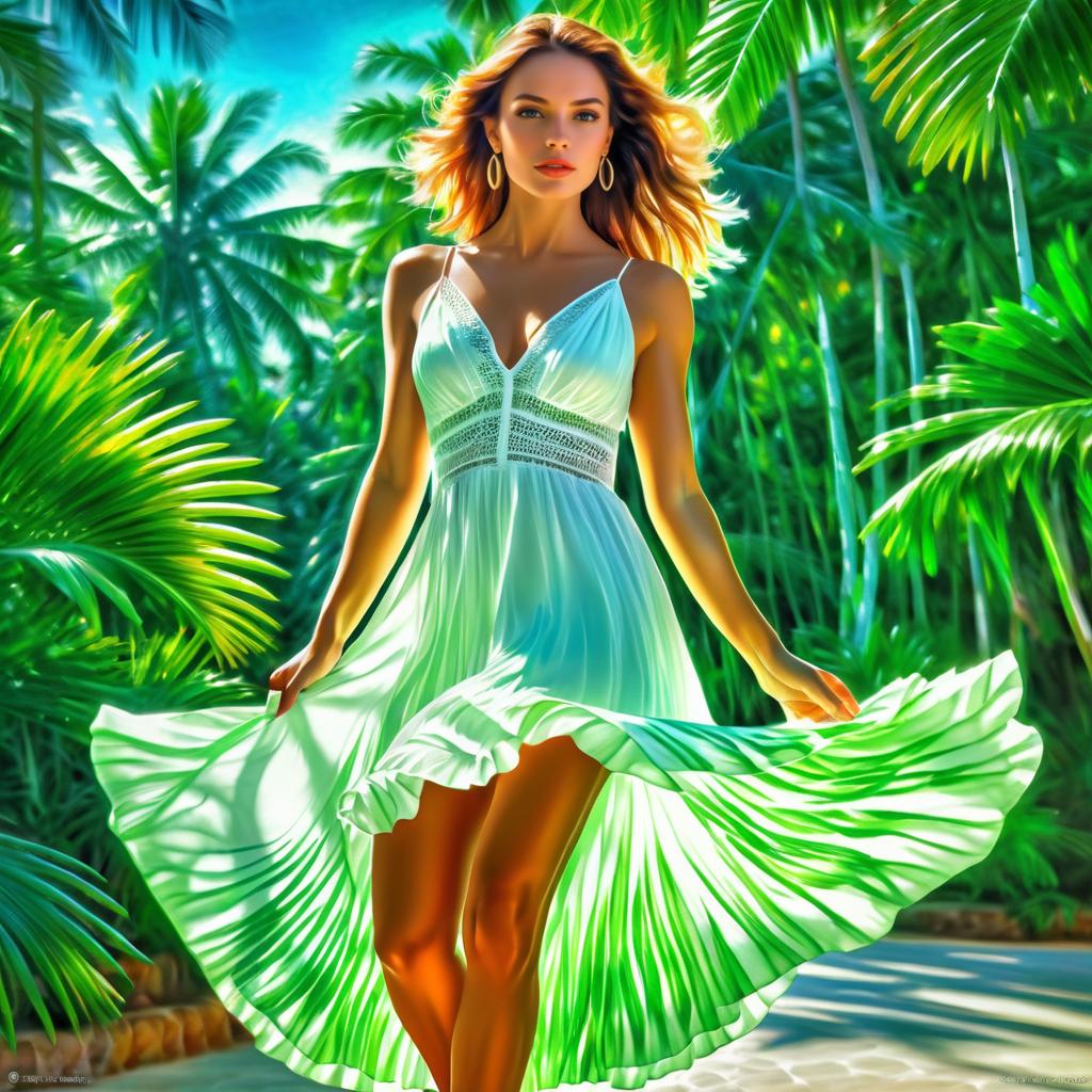 Vibrant Summer Dresses in HDR Style