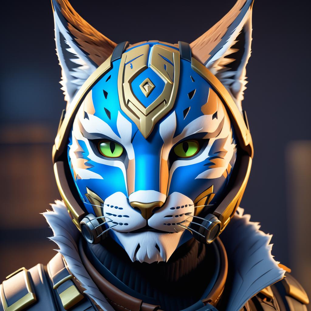 Photorealistic Lynx from Fortnite Capture