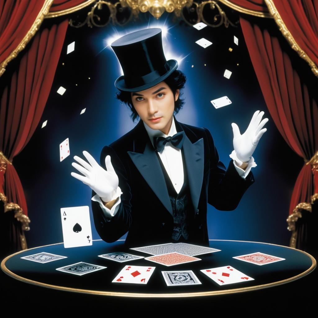 Mesmerizing Magician in Enchanting Theater