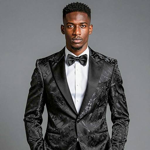 Elegant Black Tuxedo Portrait