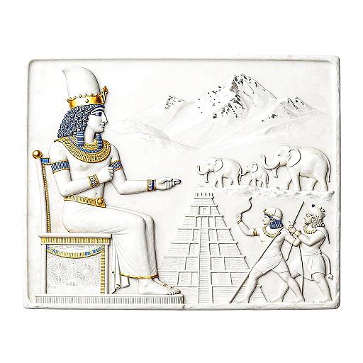 Ancient Babylonian King in Alpine Battle