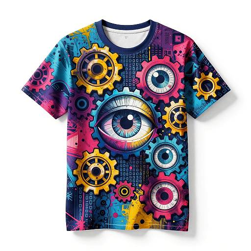 Dynamic AI Collage T-Shirt Design