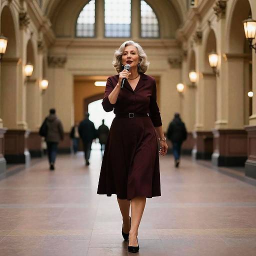 Retired Jazz Singer in Victorian Station