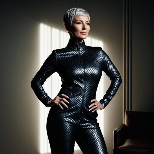 Stylish Skindentation: High-Fashion Portrait
