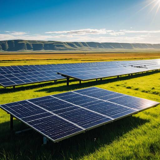 Innovative Solar Energy Landscape at Sunset