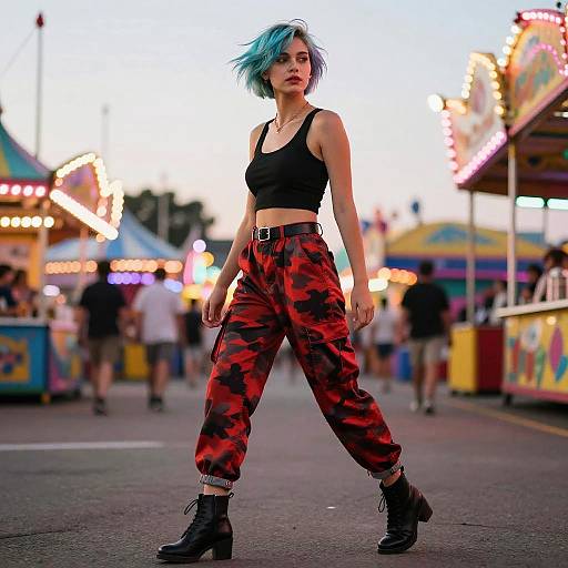 Pastel Pixie at Vibrant Carnival Fairground