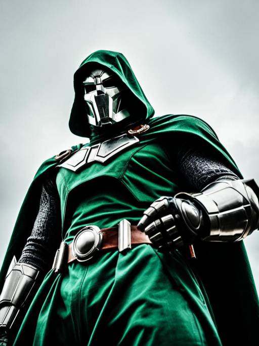 Cinematic Villain in Doctor Doom Costume