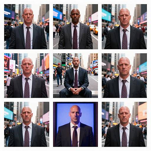 Urban Suit Portraits in Times Square