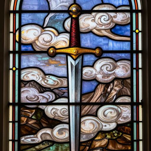 Stained Glass Lance of Longinus