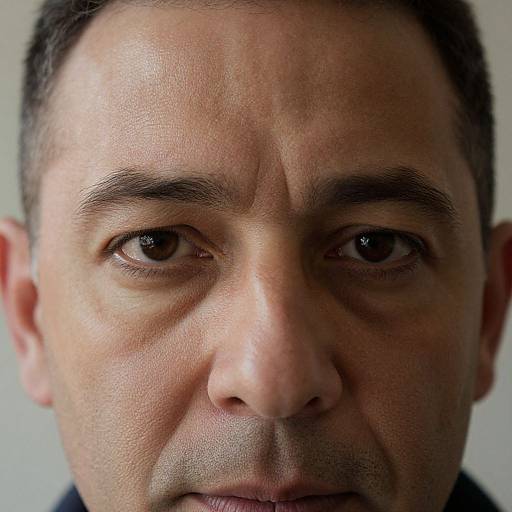 Intense Middle-Aged Man Portrait