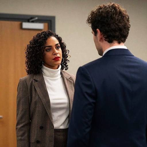 Serious Business Discussion in Office