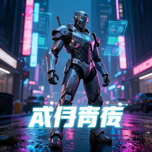 Futuristic Android Warrior Generator
