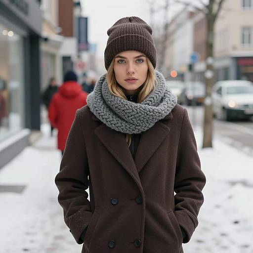 Chic Winter Outfit in Urban Setting
