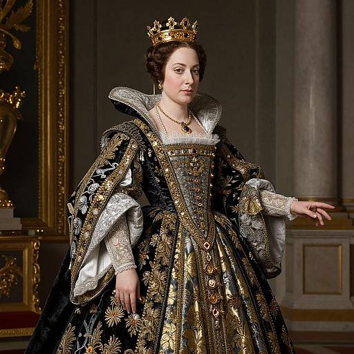 Majestic Renaissance Queen Portrait