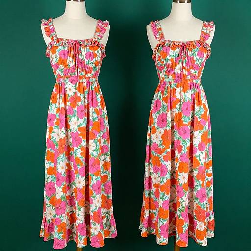Vintage 1970s Hippie Floral Maxi Dresses