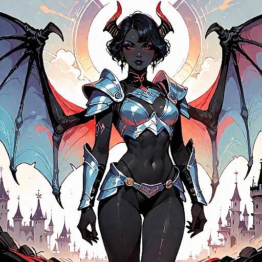 Epic Cowboy Shot with Devilish Armor